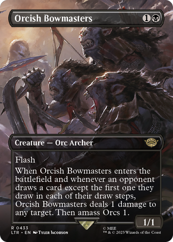 Orcish Bowmasters (Borderless) (LTR-433)  - The Lord of the Rings: Tales of Middle-earth