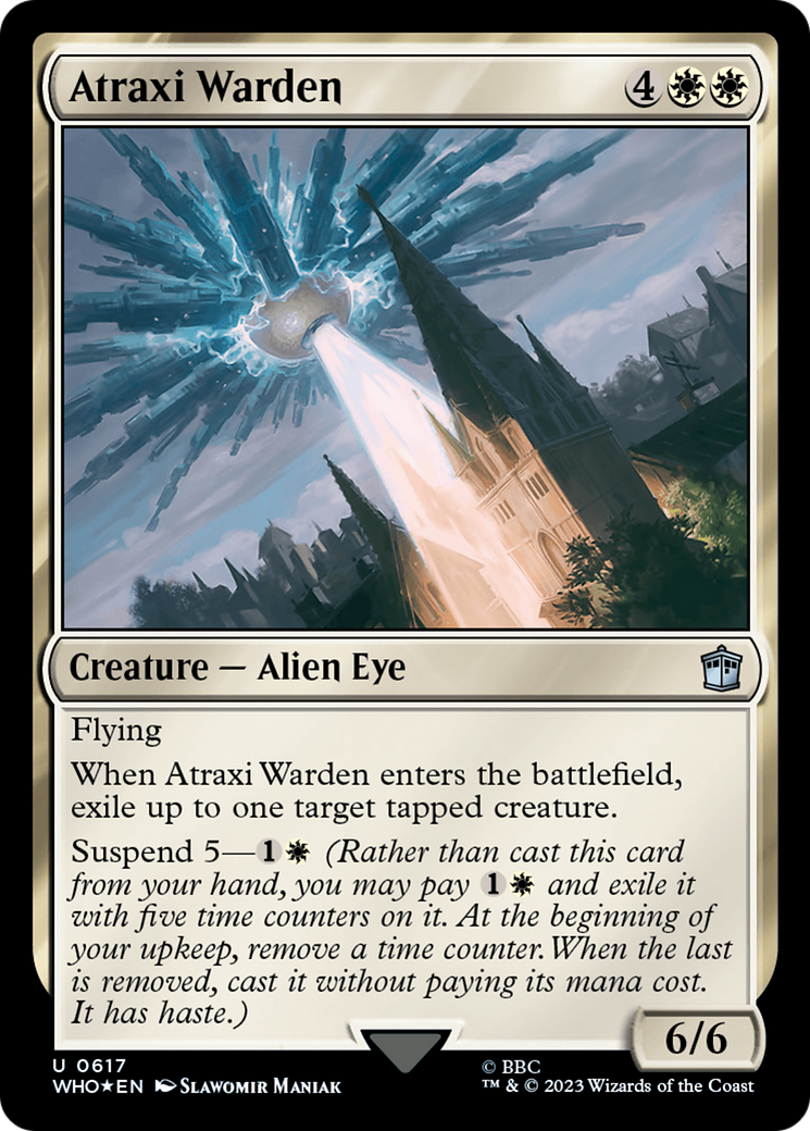 Atraxi Warden (Surge Foil) (WHO-617)  Foil - Doctor Who