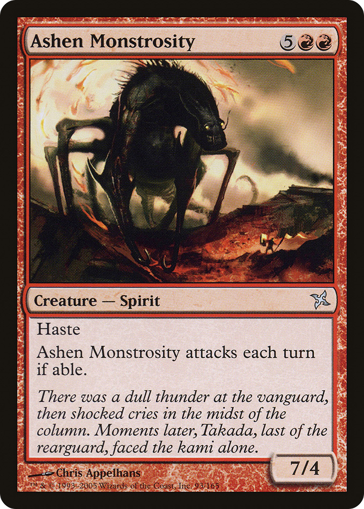 Ashen Monstrosity (BOK-093)  Foil - Betrayers of Kamigawa