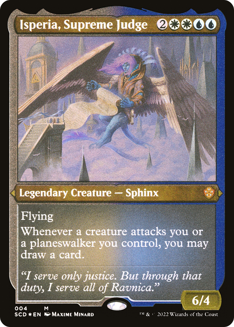 Isperia, Supreme Judge (SCD-004)  Etched Foil - Starter Commander Decks