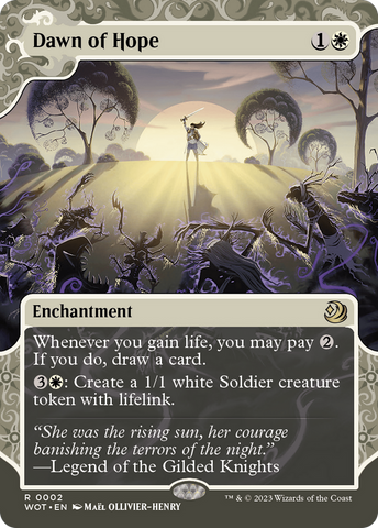 Dawn of Hope (WOT-002)  - Wilds of Eldraine: Enchanting Tales: (Showcase) (Borderless)