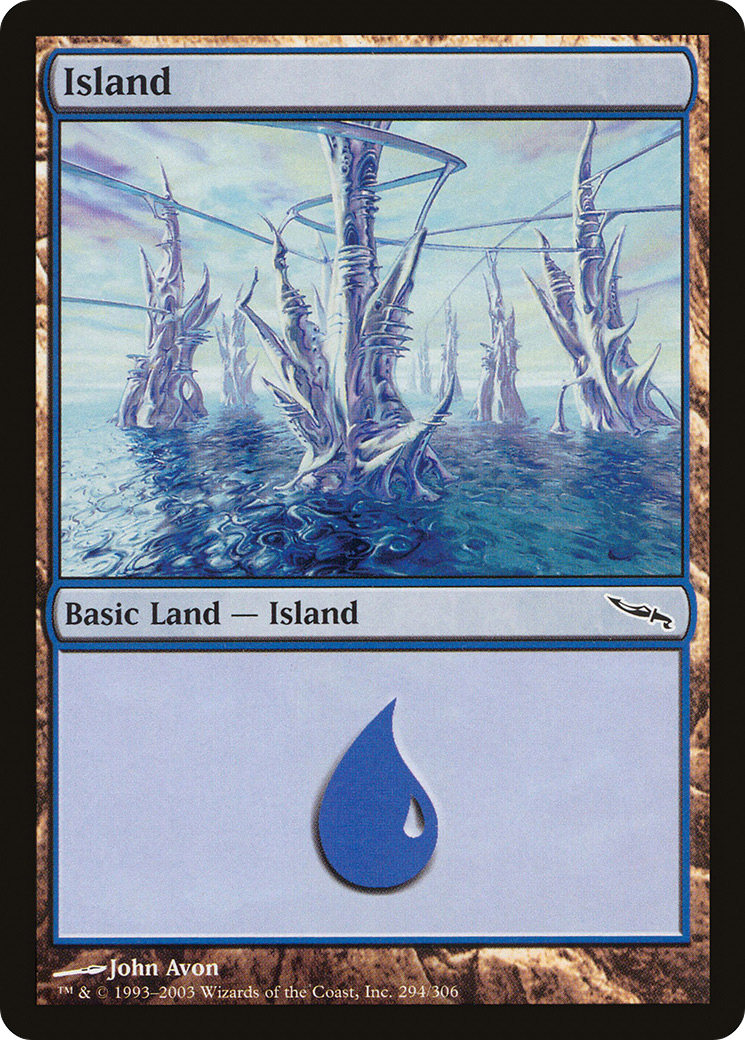 Island (294) (MRD-294) - Mirrodin Foil