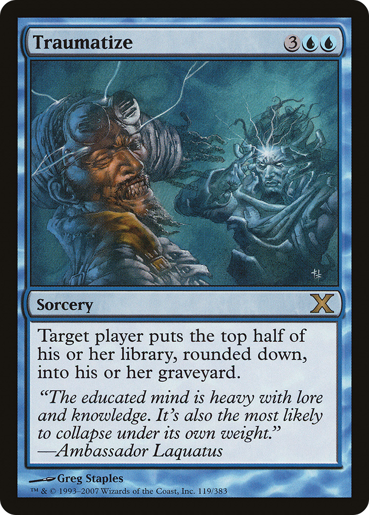 Traumatize (10E-119)  Foil - Tenth Edition