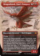 Dragonhawk, Fate's Tempest (Borderless) (BLB-291)  Foil - Bloomburrow: (Showcase)
