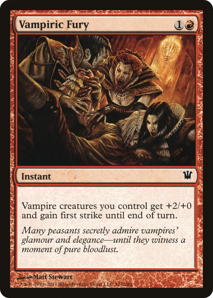 Vampiric Fury (ISD-167) - Innistrad Foil