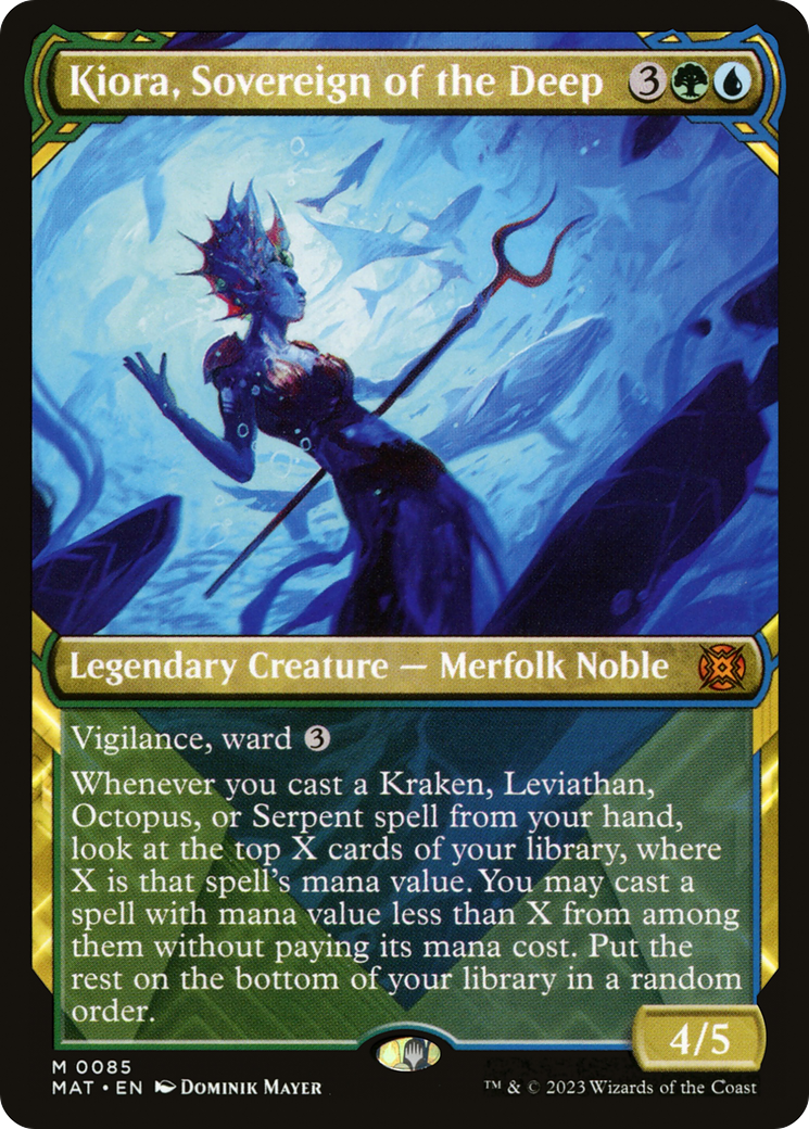 Kiora, Sovereign of the Deep (Showcase) (MAT-085)  - March of the Machine: The Aftermath: (Showcase)