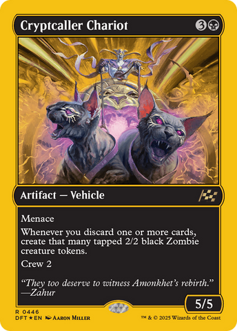 Cryptcaller Chariot (First-Place Foil) (DFT-446)  Foil - Aetherdrift