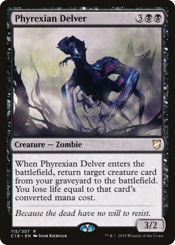 Phyrexian Delver (C18-115)  - Commander 2018
