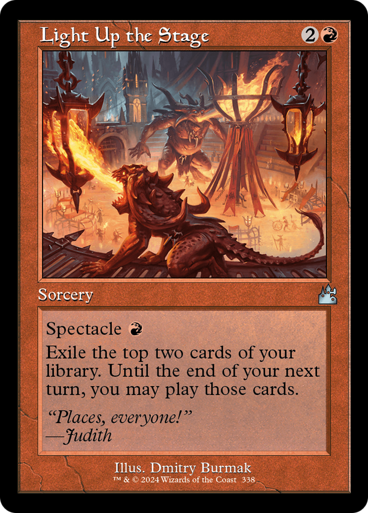 Light Up the Stage (Retro Frame) (RVR-338)  - Ravnica Remastered
