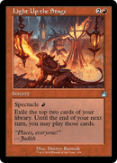 Light Up the Stage (Retro Frame) (RVR-338)  Foil - Ravnica Remastered