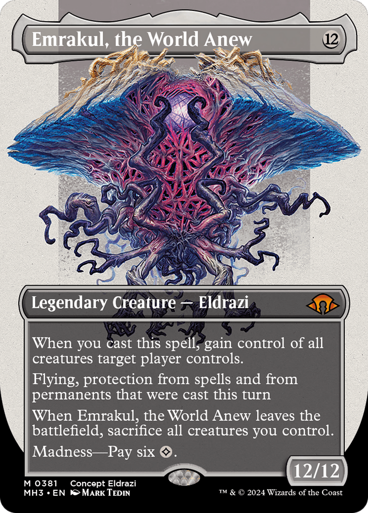 Emrakul, the World Anew (Borderless) (MH3-381)  Foil - Modern Horizons 3