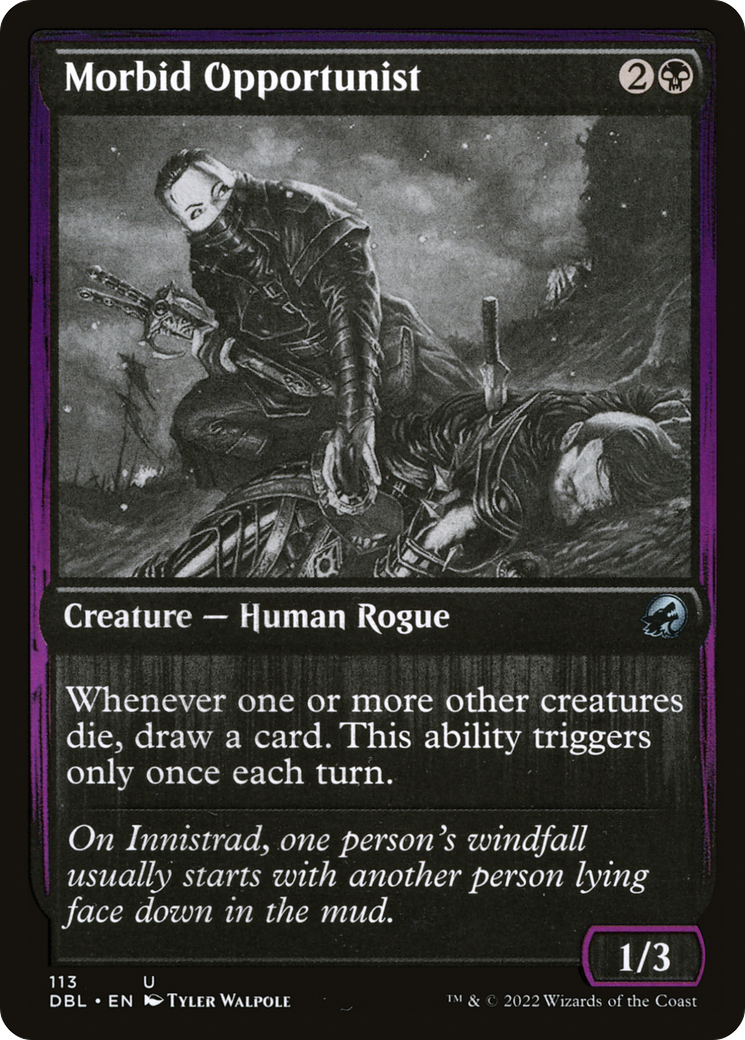 Morbid Opportunist (DBL-113)  Foil - Innistrad: Double Feature