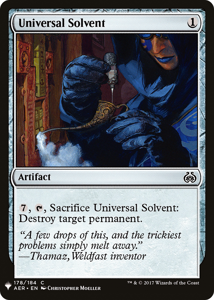 Universal Solvent (LIST-178)  - The List