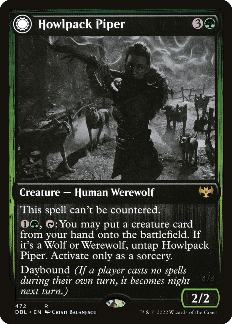 Howlpack Piper (DBL-472)  - Innistrad: Double Feature: (Double Faced Transform)