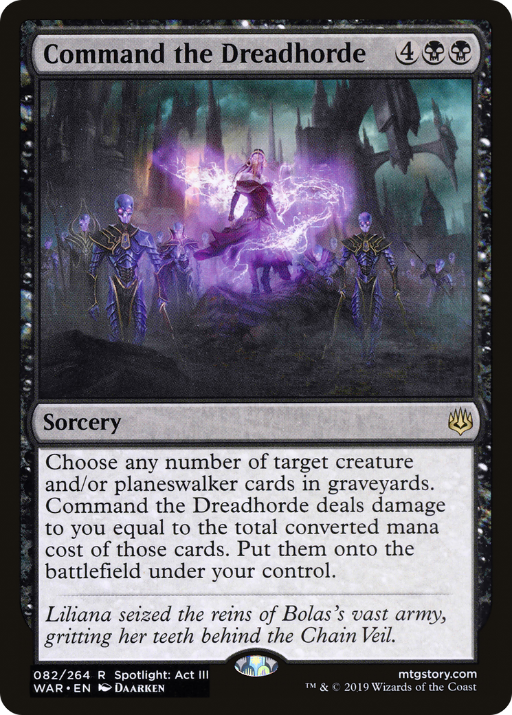 Command the Dreadhorde (WAR-082)  Foil - War of the Spark