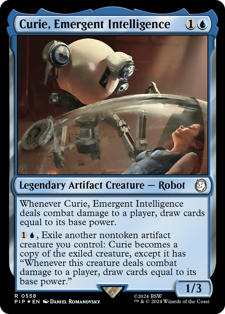 Curie, Emergent Intelligence (Surge Foil) (PIP-558) - Fallout Foil