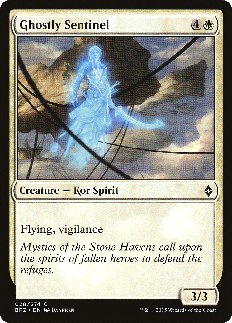 Ghostly Sentinel (BFZ-028)  Foil - Battle for Zendikar