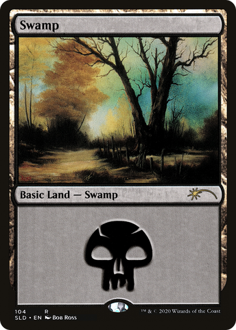 Swamp (104) (Bob Ross) (SLD-104)  Foil - Secret Lair Drop