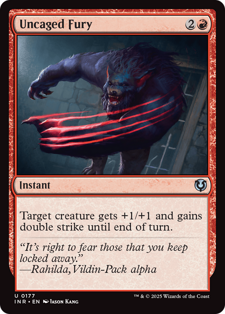 Uncaged Fury (INR-177)  Foil - Innistrad Remastered