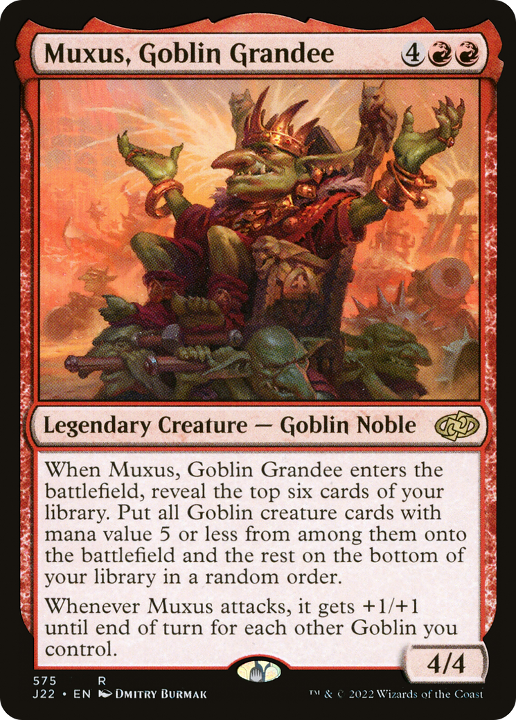 Muxus, Goblin Grandee (J22-575)  - Jumpstart 2022