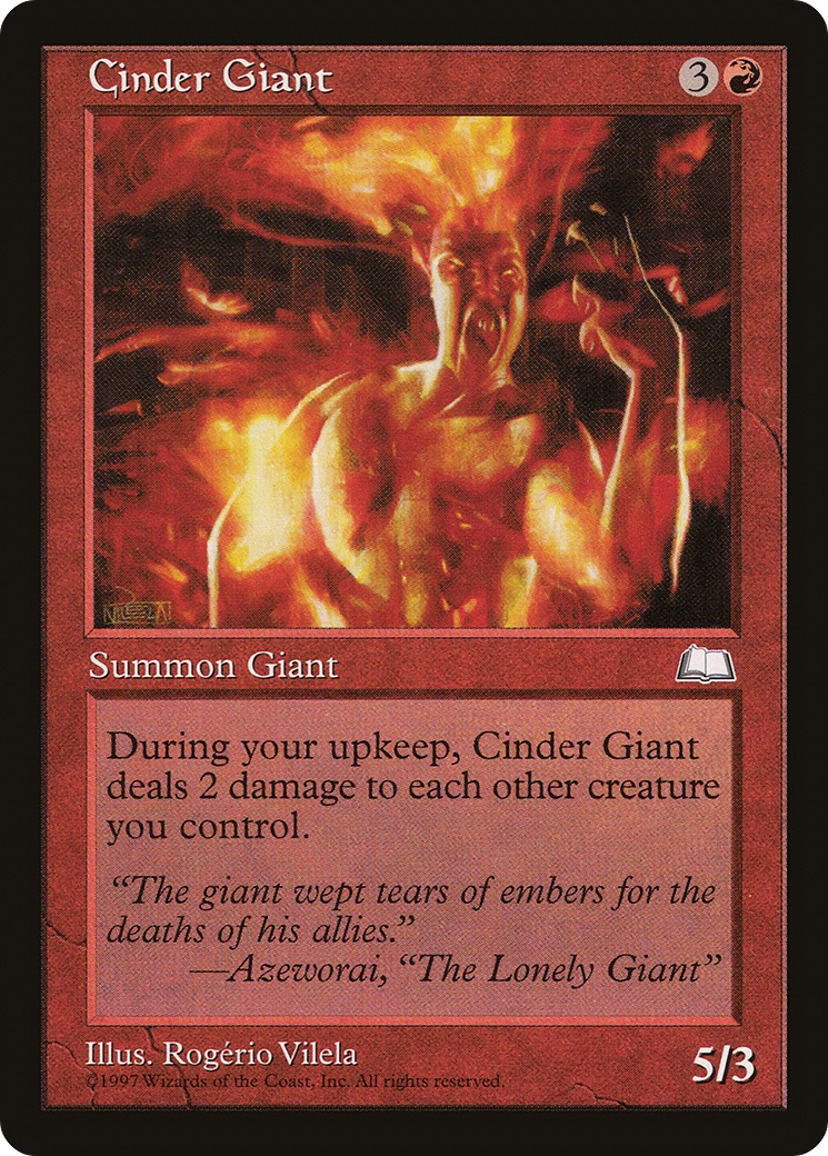 Cinder Giant (WTH-)  - Weatherlight