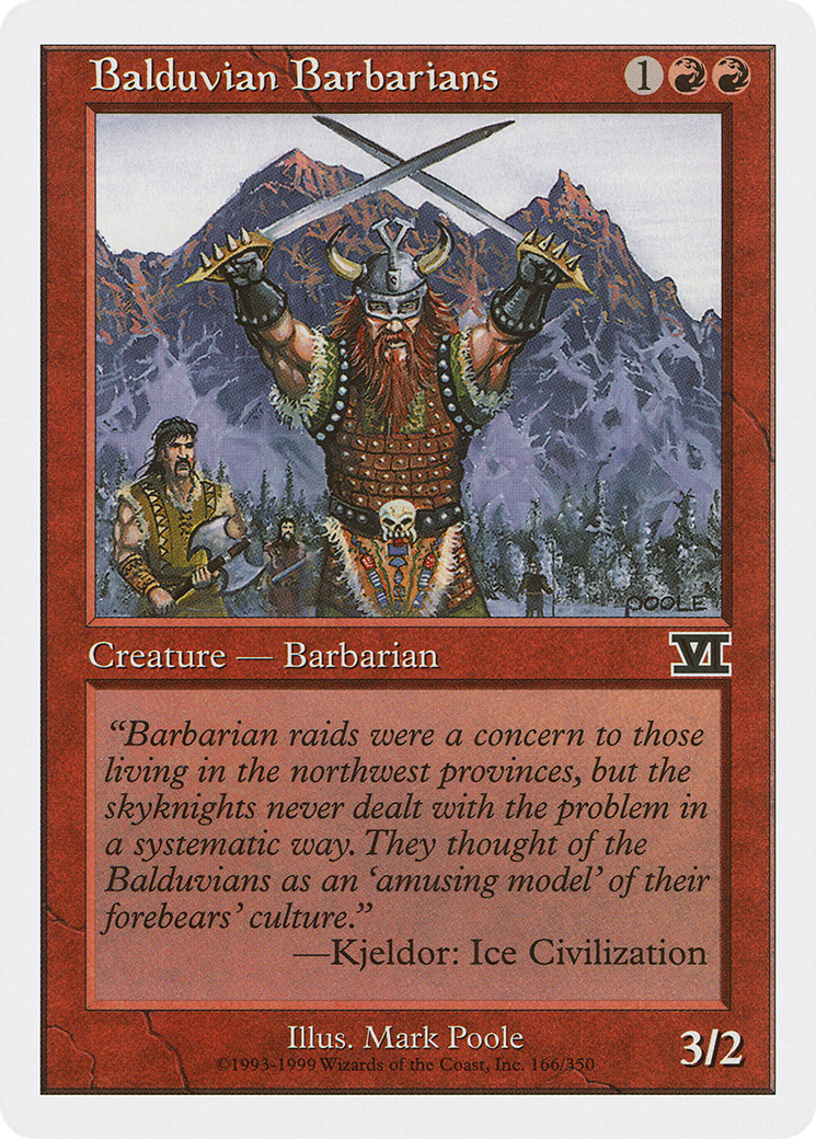 Balduvian Barbarians (6ED-166)  - Classic Sixth Edition