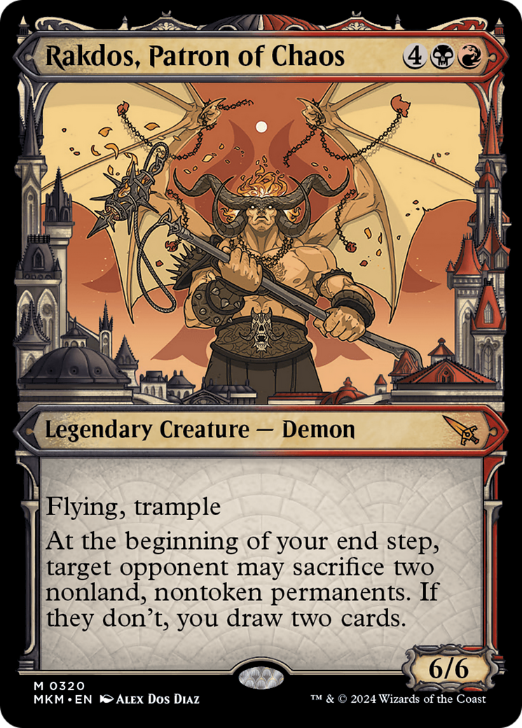 Rakdos, Patron of Chaos (Showcase) (0320) (MKM-320)  - Murders at Karlov Manor: (Showcase)