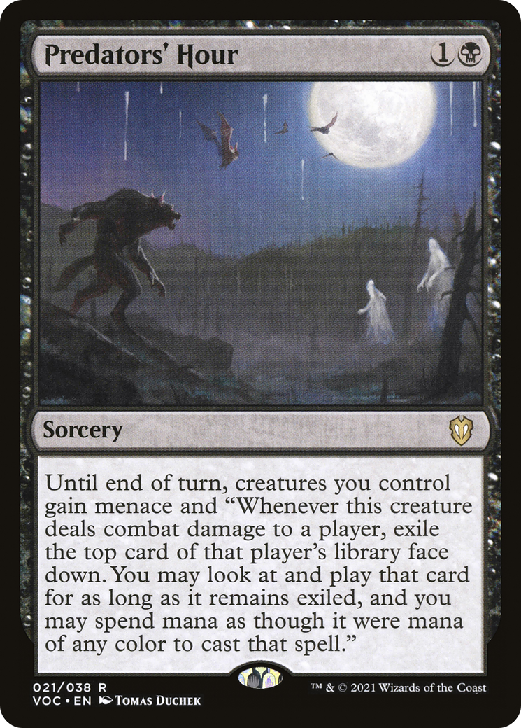 Predators' Hour (VOC-021)  - Crimson Vow Commander