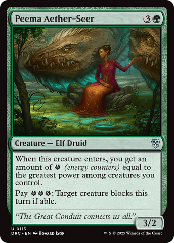 Peema Aether-Seer (DRC-113)  - Commander: Aetherdrift