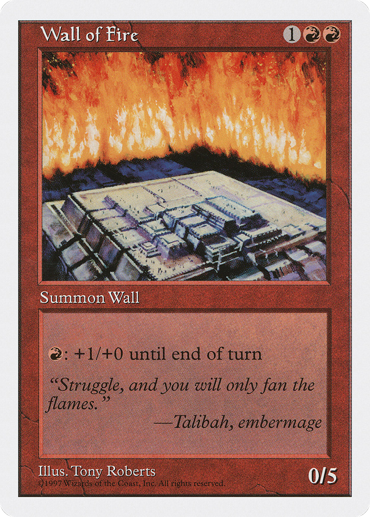 Wall of Fire (5ED-)  - Fifth Edition