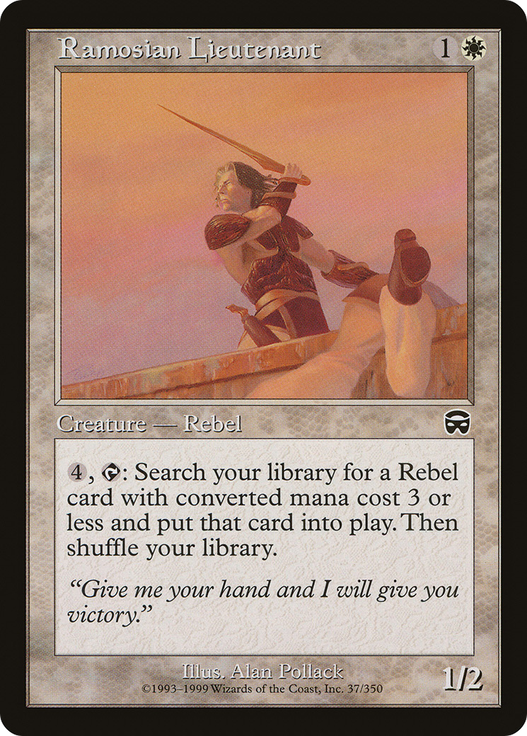 Ramosian Lieutenant (MMQ-037)  Foil - Mercadian Masques