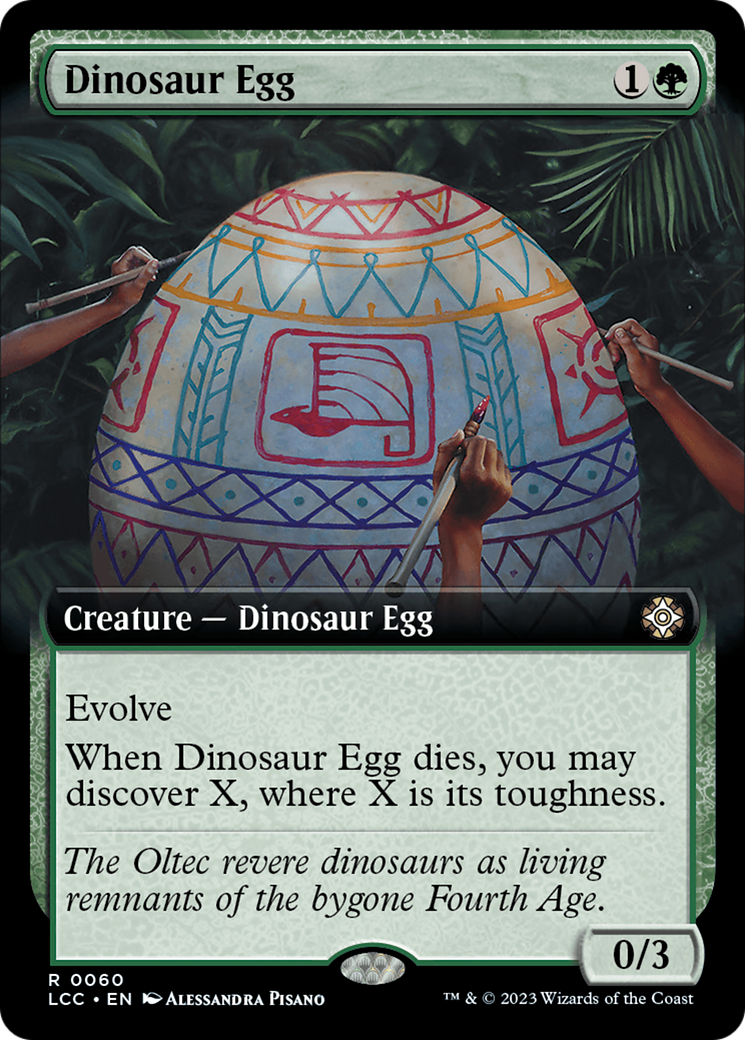 Dinosaur Egg (Extended Art) (LCC-060)  - The Lost Caverns of Ixalan Commander: (Extended Art)