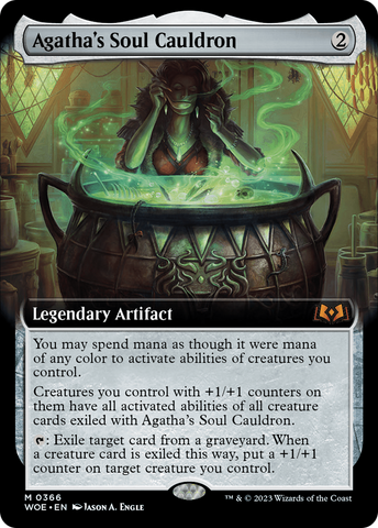 Agatha's Soul Cauldron (Extended Art) (WOE-366)  - Wilds of Eldraine: (Extended Art)