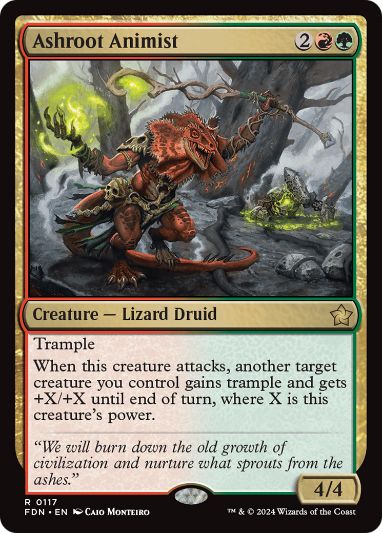 Ashroot Animist (FDN-117)  Foil - Foundations