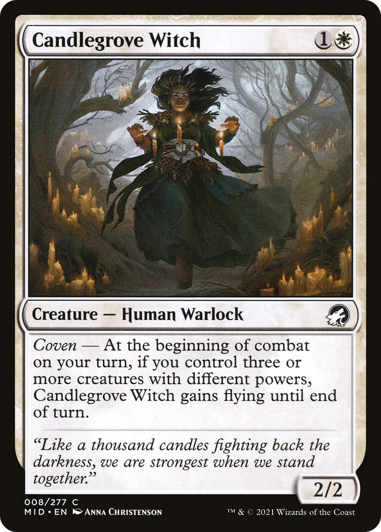 Candlegrove Witch (MID-008) - Innistrad: Midnight Hunt Foil
