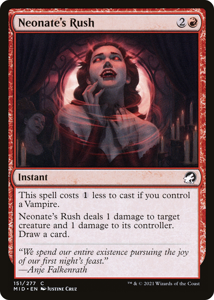 Neonate's Rush (MID-151)  Foil - Innistrad: Midnight Hunt
