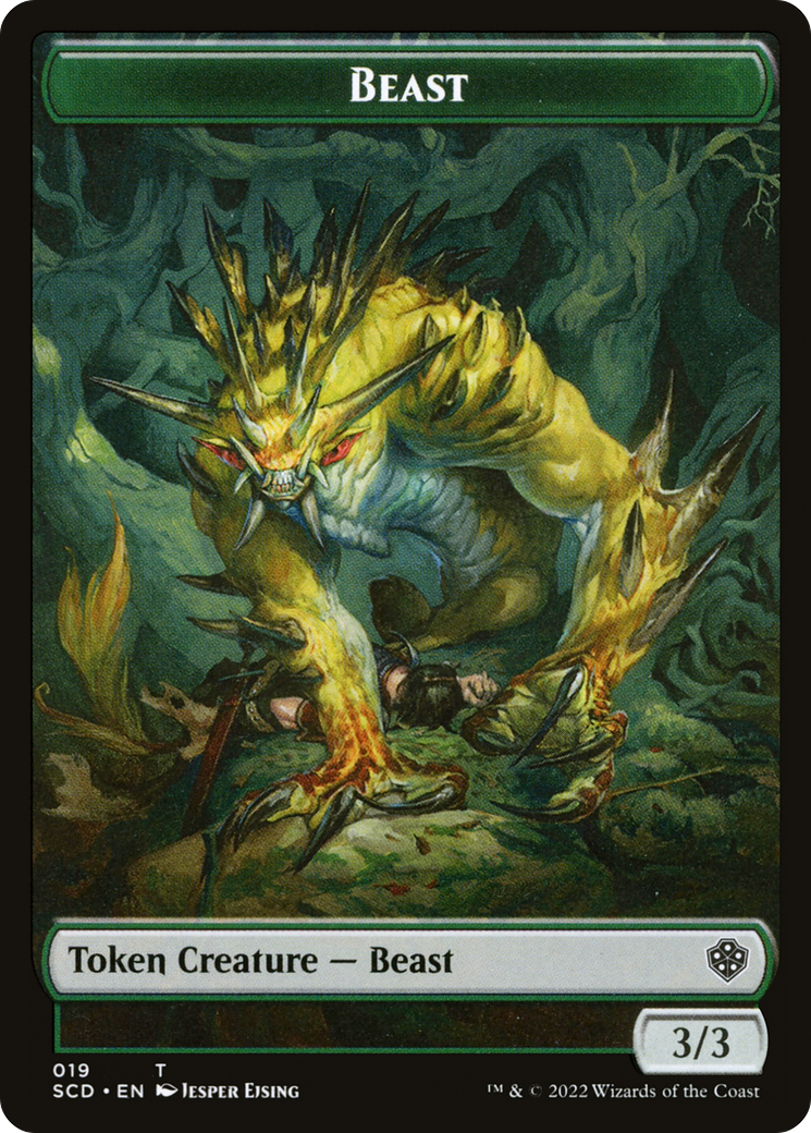 Beast (TSCD-019)  Foil - Starter Commander Deck Tokens