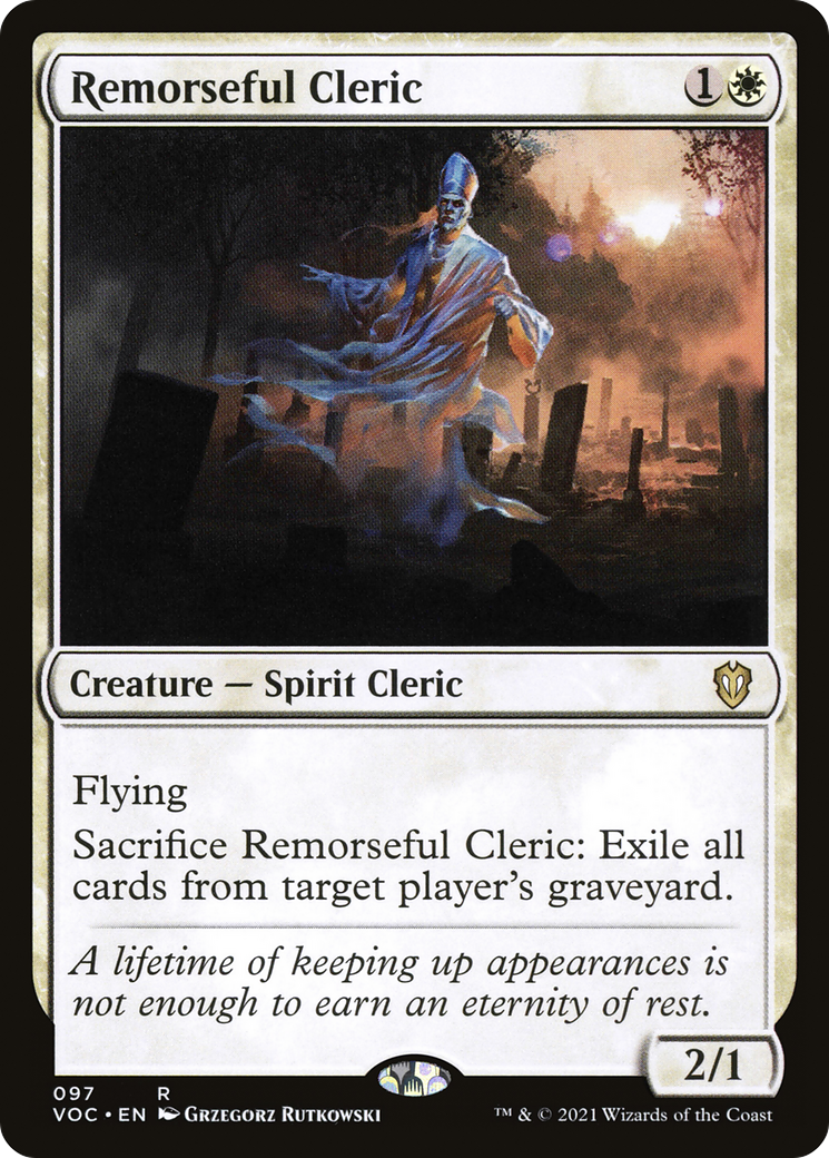 Remorseful Cleric (VOC-097)  - Crimson Vow Commander
