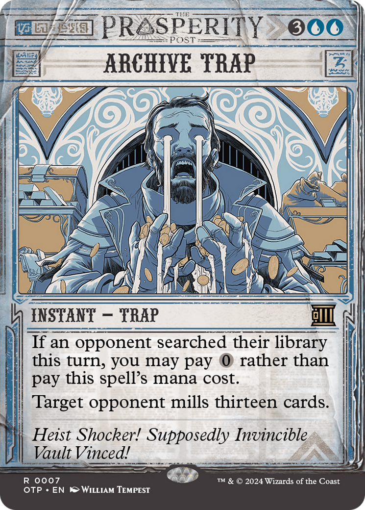 Archive Trap (OTP-007)  - Breaking News: (Showcase) (Borderless)