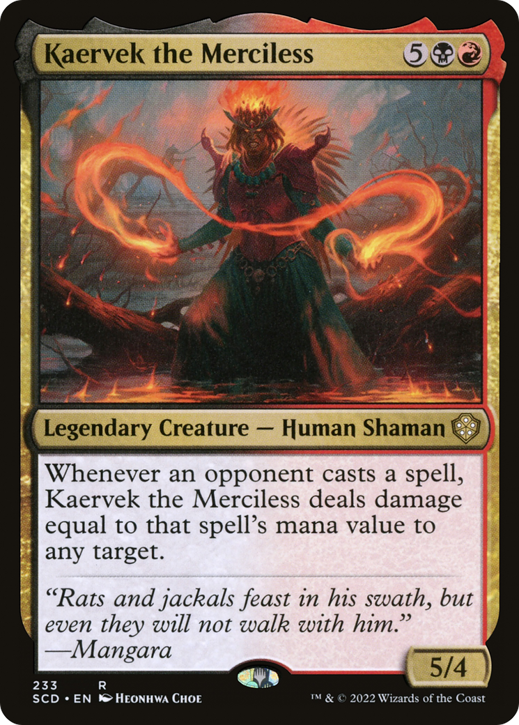 Kaervek the Merciless (SCD-233)  - Starter Commander Decks