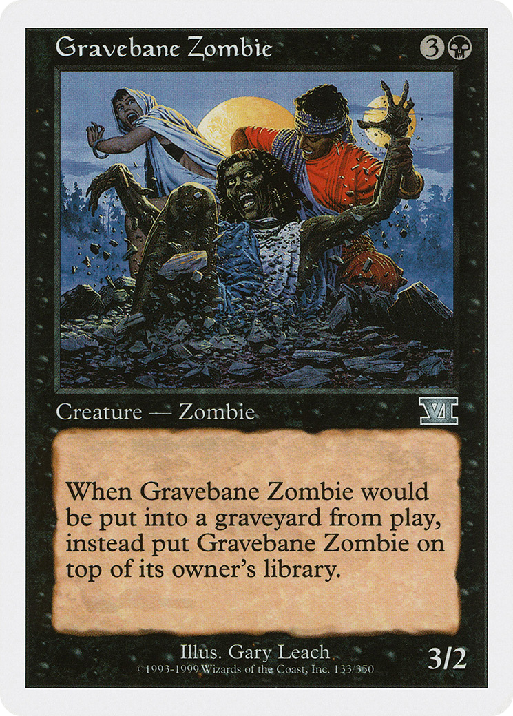Gravebane Zombie (6ED-133)  - Classic Sixth Edition