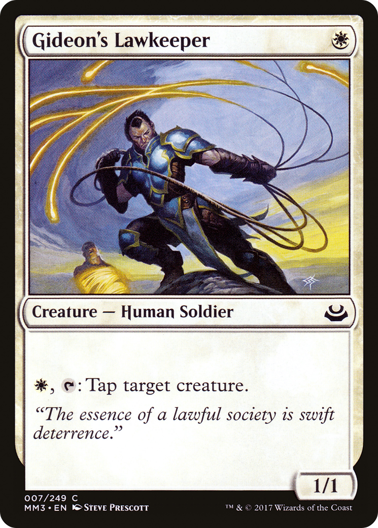 Gideon's Lawkeeper (MM3-007)  - Modern Masters 2017