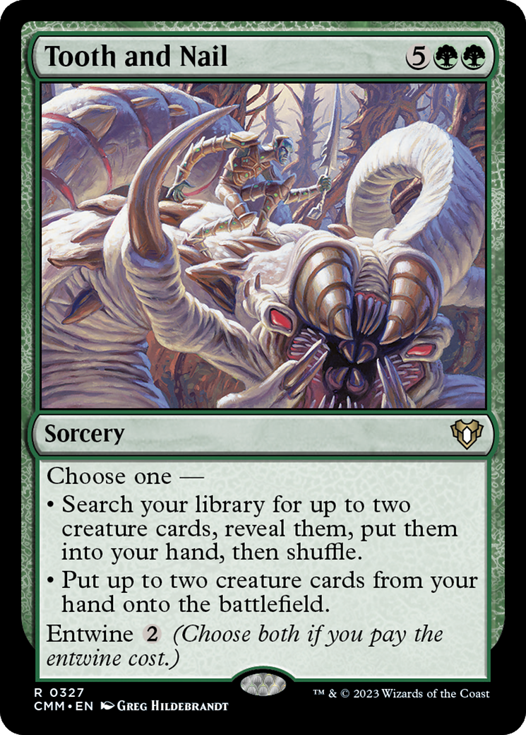 Tooth and Nail (CMM-327)  Foil - Commander Masters