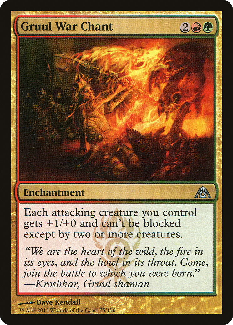 Gruul War Chant (DGM-075)  Foil - Dragon's Maze