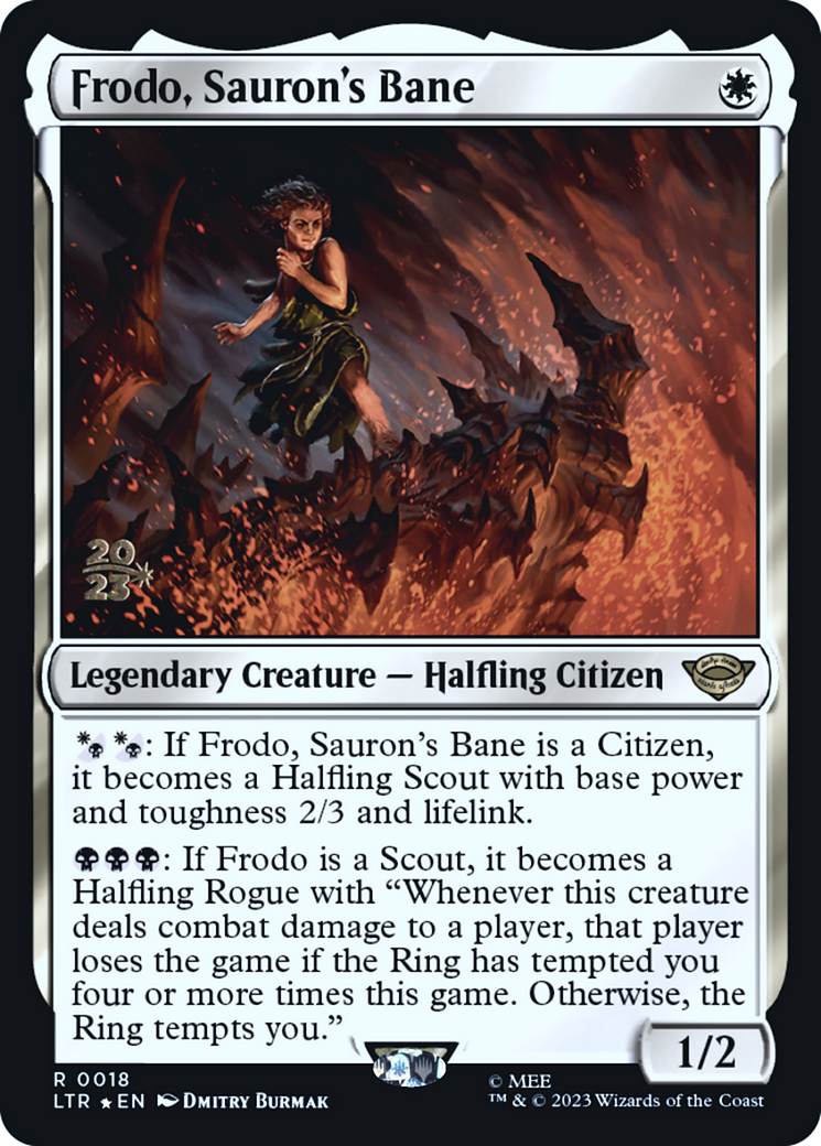 Frodo, Sauron's Bane (PRE-018)  Foil - Tales of Middle-earth Promos