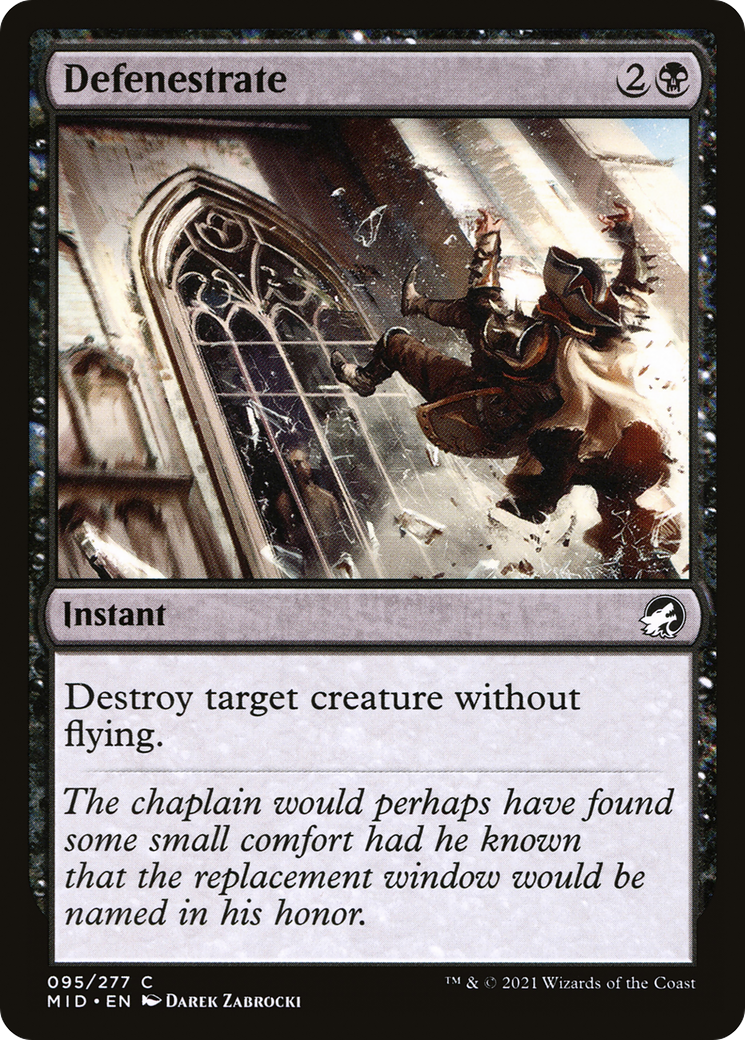 Defenestrate (MID-095)  Foil - Innistrad: Midnight Hunt