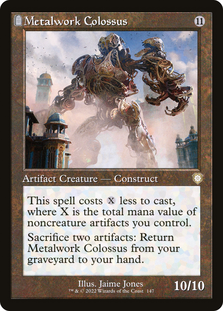 Metalwork Colossus (Retro Frame) (BRC-147)  - The Brothers' War Commander: (tombstone)