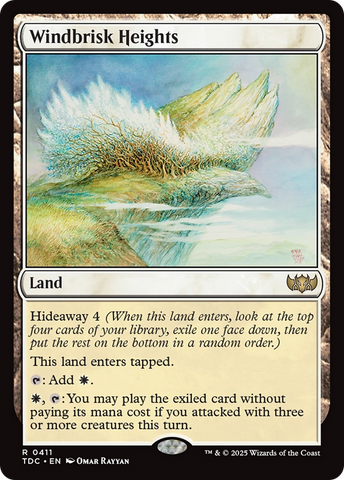 Windbrisk Heights (TDC-411) - Commander: Tarkir: Dragonstorm