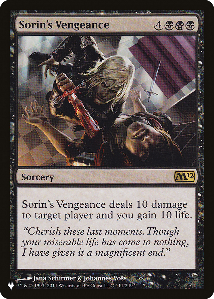 Sorin's Vengeance (LIST-111/249)  - The List