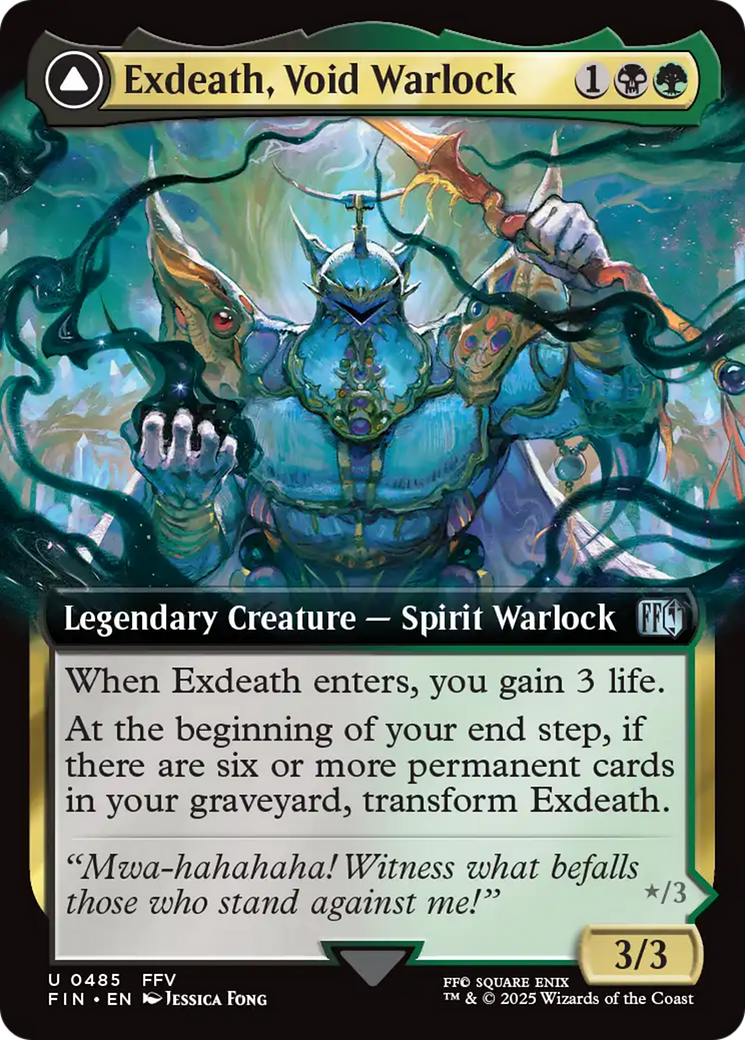 Exdeath, Void Warlock (Extended Art) (FIN-485)  Foil - FINAL FANTASY: (Extended Art)